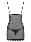 811-CHE-1 Chemise schwarz/beige