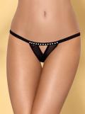 812-THC-1 Crotchless Thong schwarz