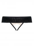 826-THC-4 Crotchless Thong beige/schwarz Gr. L/XL