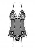 838-COR-1 Corsage schwarz