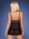 844-BAB-1 Babydoll schwarz/saphir