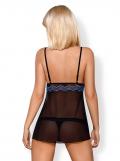 844-BAB-1 Babydoll schwarz/saphir