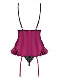 845-COR-5 Corsage burgund