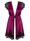 861-PEI-5 Peignoir fuchsia