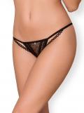 876-THC-1 Crotchless Thong schwarz