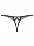 876-THC-1 Crotchless Thong schwarz