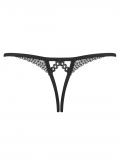 876-THC-1 Crotchless Thong schwarz