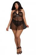 Babydoll DR11796X schwarz