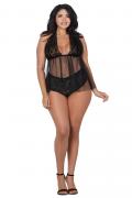 Babydoll DR12190 schwarz