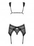 Swanita Corsage schwarz