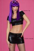 Wet-Look-Minirock CR3514